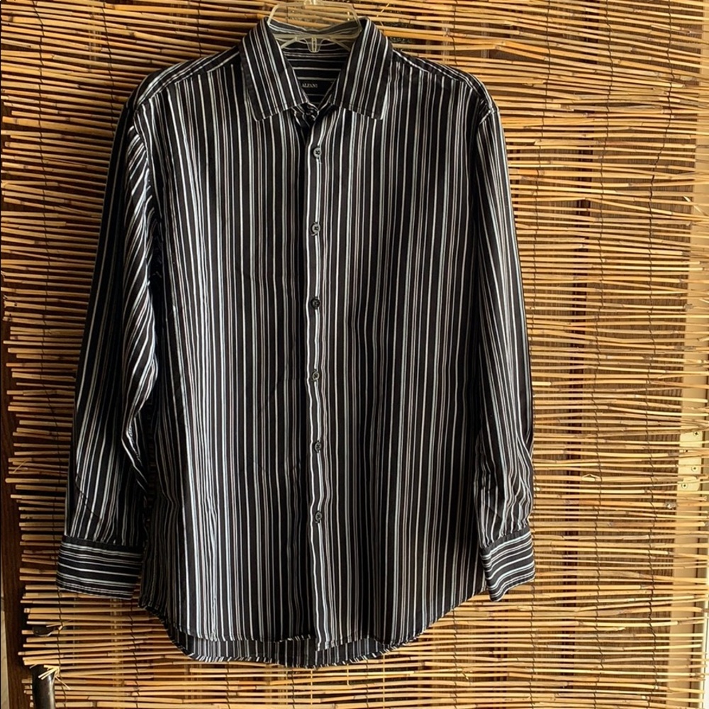 Alfani Button-down Long Sleeve Dress Shirt